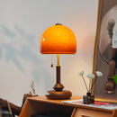 Axyaa Glass Desk Lamp, Retro American Style, Bedroom Headboard Decor, Creative Gift