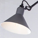 Axyaa White Black Long Rod Rocker Swing Arm Wall Lamp