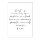 Nordic Kids Room Decor Art Print with HAKUNA MATATA Quotes by Axyaa