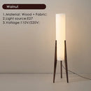 Axyaa Zen Floor Lamp with Fabric Shade for Minimalist Living Spaces