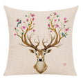 Milu Deer Pattern Print Pillow for Home Decor by Axyaa