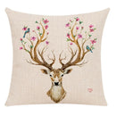 Milu Deer Pattern Print Pillow for Home Decor by Axyaa