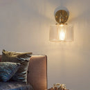 Axyaa Green Glass LED Wall Lamps | Modern Applique Murale for Home Decor