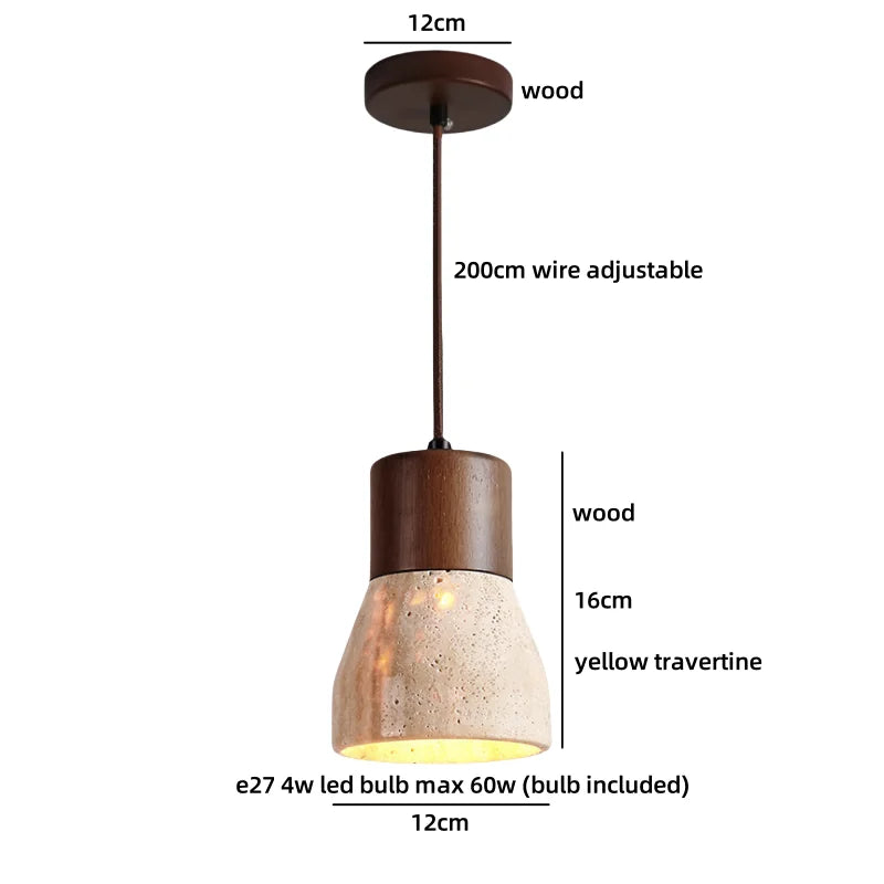 Axyaa Nordic LED Pendant Lamp Terrazzo Hanging Lights