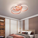 Axyaa Rose Gold LED Chandelier for Modern Home Decoration