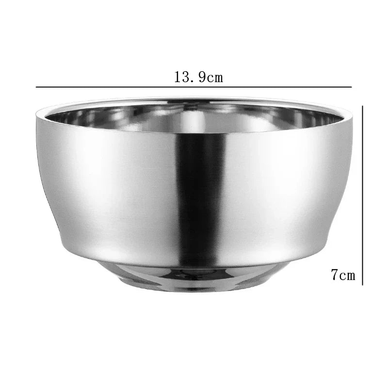 Axyaa Silver Fruit Ramen Salad Bowl Set