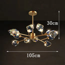 Axyaa Luxury Crystal Chandelier Pendant Light for Living Room Bedroom Ceiling