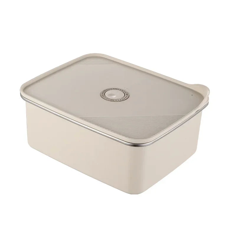 Axya Stainless Steel Bento Lunch Box with Cover - Sealed Fresh-keeping Storage