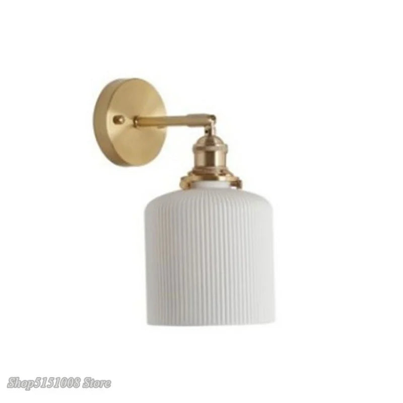 Nordic Ceramic LED Wall Light for Modern Japanese Style Decor by Axyaa