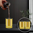 Axyaa 90ML Golden Bullet Cups - Pack of 4 - Ideal for Outdoor Enthusiasts