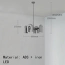 Axyaa Nordic LED U-shaped Chandelier for Living Room, Bedroom, Children's Room - Wall Light