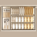 Axyaa Telescopic Dish Drying Rack Drawer Organizer for Kitchen Storage