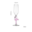 Axyaa Pink Flamingo Stem Goblet Champagne Martini Glass for Bar Party