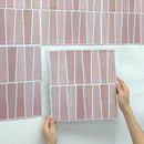 Axyaa 3D PVC Tile Wall Stickers - Waterproof Peel and Stick Panels