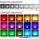 Axyaa Bluetooth LED Lamp Smart Life App Control E27 9W 15W 18W Colorful Light Bulb