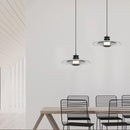 Axyaa Smoke Gray Glass Chandelier Modern Nordic Minimalist Wall Lamp