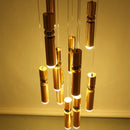Axyaa Metal Bullet Pendant Chandelier for Bedroom Dining Kitchen GU10 Lustre Light