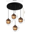 Axyaa Modern Nordic Glass Pendant Lamp for Dinning Room and Bar