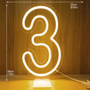 Axyaa Neon Party Sign 38cm Birthday Lights USB Powered with Dimmable Base