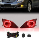 Axyaa LED Angel Eyes Fog Lamps with Halogen DRL for Toyota Corolla Altis 2008-2010