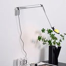 Axyaa Colored Lampshade Wall Light with Long Arm for Bedroom, Reading, Study
