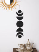 Moon Phase Wall Hanging Boho Decor for Living Room - Axyaa Craft Ornament
