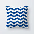 Axyaa Simple Modern Blue Pillowcase for Home Decor