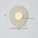 Axyaa Circular Ceramic LED Wall Lights - Nordic Modern Indoor Lighting