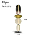 Axyaa Candy Style Glass LED Floor Lamp Table for Bedroom, Living Room