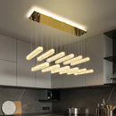 Axyaa Crystal Stair Chandelier: LED Indoor Ceiling Hanging Light for Living Room