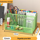 Mesh Desk Organizer Pen Holder by Axyaa Large Capacity Metal Desktop Storage