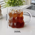 Axyaa Transparent Glass Cup Set for Beverages and Cocktails