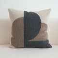 Axyaa Tufted Block Cushion Cover - Beige Black Brown Grey Modern Home Decor