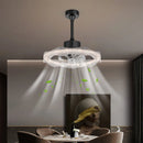 Axyaa Nordic Crystal Fan Ceiling Light: Minimalist Italian Design for Home Interior
