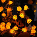Axyaa Pumpkin String Lights for Halloween Party & Haunted House