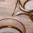 Axya Double Layer Glass Teapot for Tea and Coffee Brewing