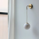 Axyaa Luxury White Ball LED Wall Lamp for Home Interior Lighting