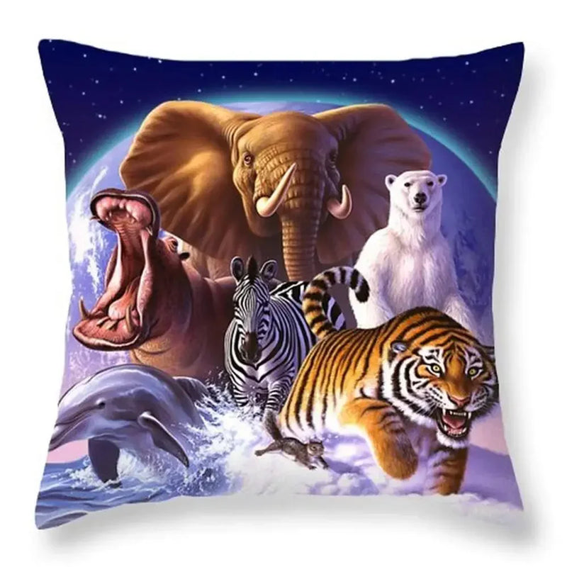 Ocean Animal Cushion Cover by Axyaa: Soft, Fashionable Home Decor Pillowcase 45*45cm