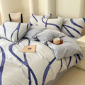 Axyaa Home Cotton Queen Bedding Set with Sheets Comforter Cover Pillowcase