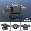 Axyaa Two-armed RGBW Moving Head Lighting with Remote Control for Stage Effects