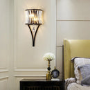 Axyaa Crystal Wall Lights: Modern Scandinavian Luxury for Bedroom, Living Room, and Hallway