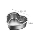 Axyaa Heart Shape Stainless Steel Food Storage Organizer Bowl