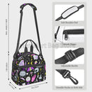 Axyaa Insulated Goth Lunch Box Bag with Shoulder Strap for School Work Travel