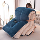 Axyaa Winter Fleece Blanket Quilt - Thick, Warm Berber Fleece Single Student Dormitory Quilt