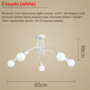 Axyaa Vintage Industrial Chandelier Semi Flush Mount Ceiling Lamp