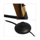Axyaa Tripod Wooden Floor Lamp with Adjustable Height and Lampshade