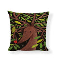 Linen Print Pillowcase 45X45CM Wildlife Collection by Axyaa