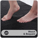 Axyaa Chenille Bathroom Mat Soft Bath Rug Absorbent Non-Slip Washable