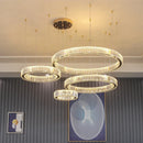 Axyaa Circular Ring Chandelier Pendant Light for Living Dining Bedroom Home Decor