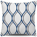 Axyaa Blue Modern Simple Square Pillowcase 40x40cm Home Decor Sofa Cushion Cover
